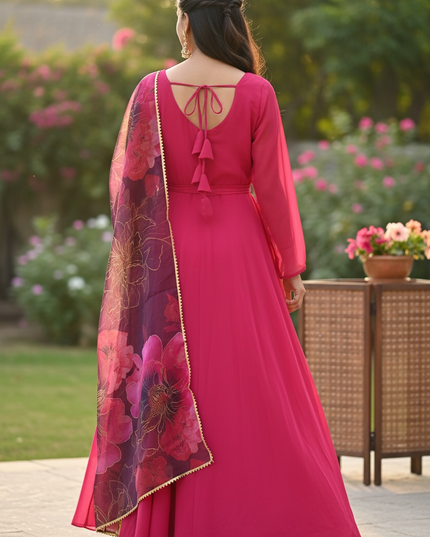 Chiffon long kurti / Anarkali