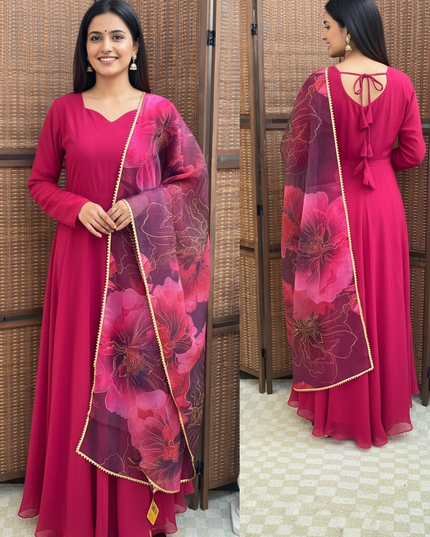 Chiffon long kurti / Anarkali