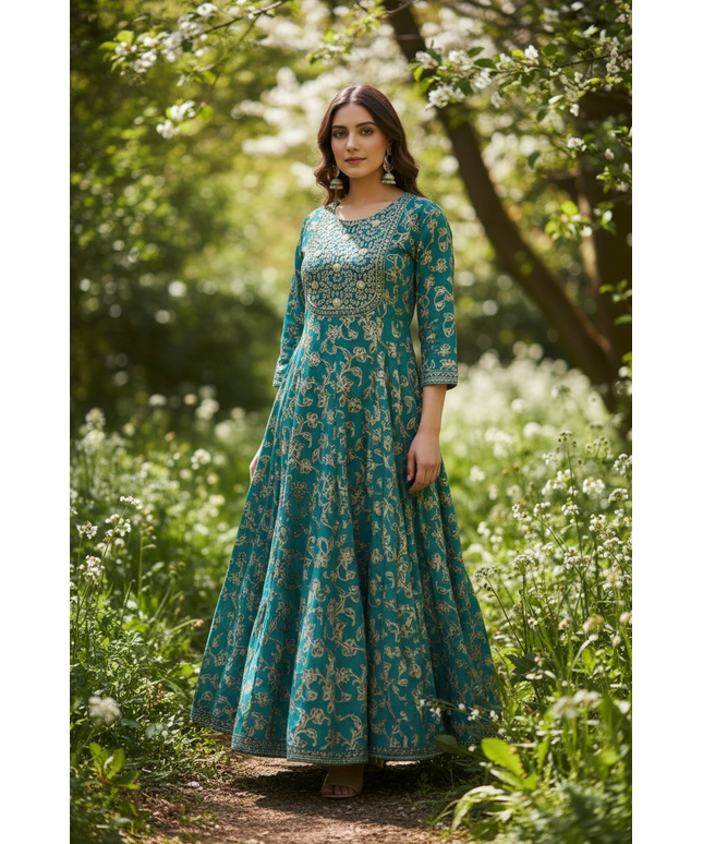 Linen cotton long Kurti