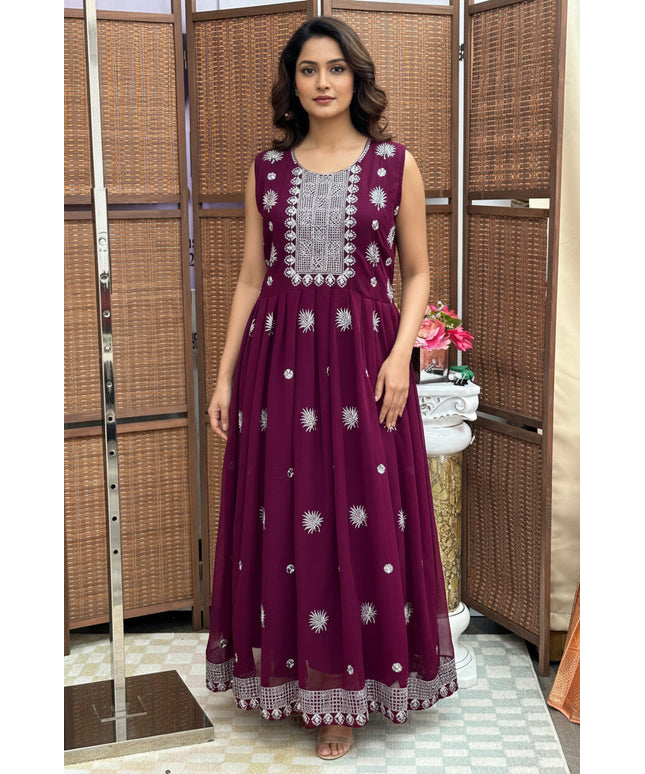Georgette long kurti