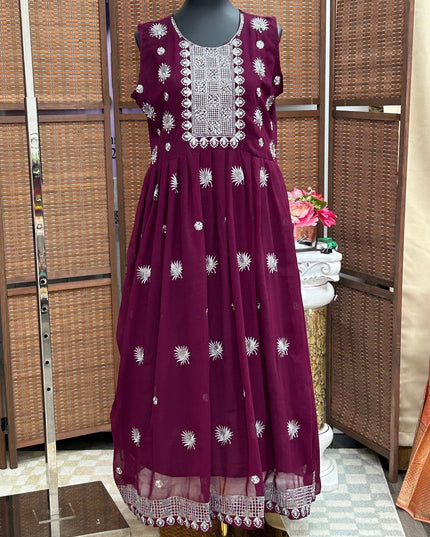 Georgette long kurti