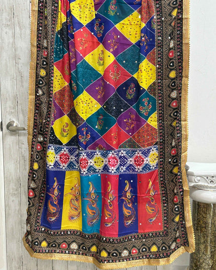 Multi colored dupatta