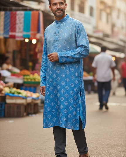 Cotton Kurta with white pant