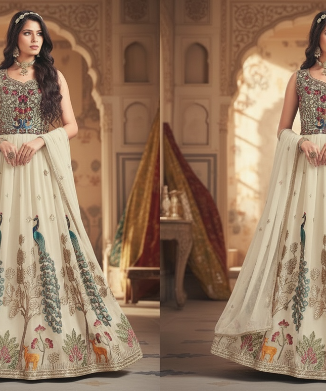 Indo western Anarkali