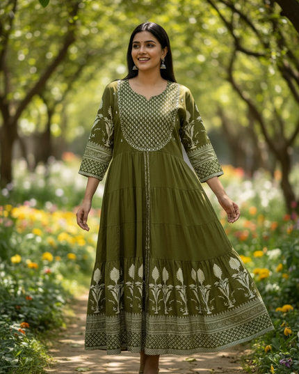 Cotton long kurti