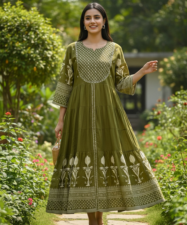 Cotton long kurti