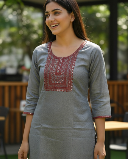 Chanderi silk kurti