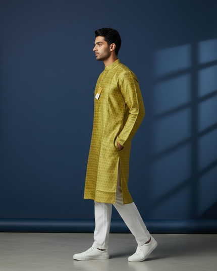 Silk kurta pant set