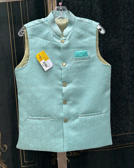 Light blue jacket for men’s kurta