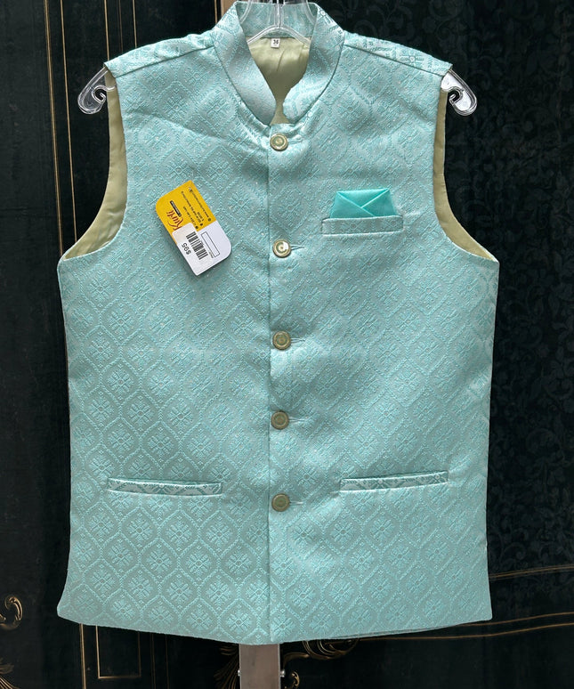 Light blue jacket for men’s kurta