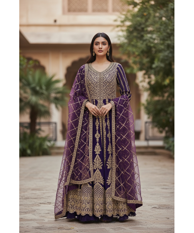 Wedding collection: Mirza: heavy party wear Anarkali dresses