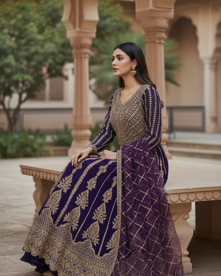 Wedding collection: Mirza: heavy party wear Anarkali dresses