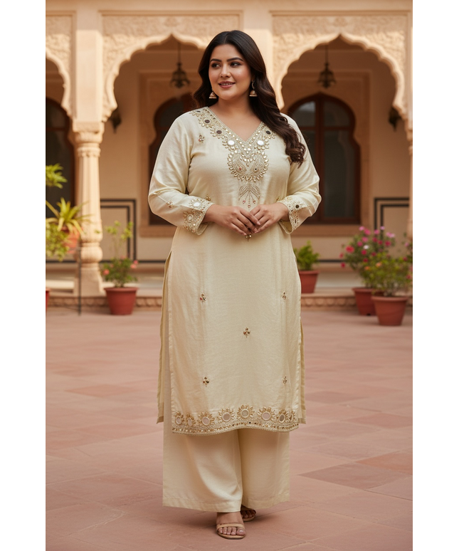 Tissue silk Sharara suit
