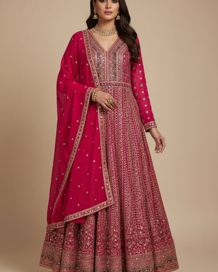 Party wear long gown : Indo western