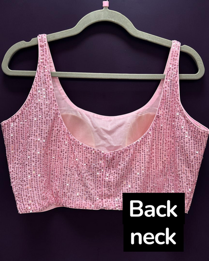 Pink Shimmer blouse : Sleeveless