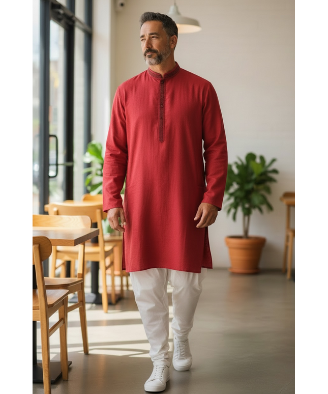 Pink kurta set