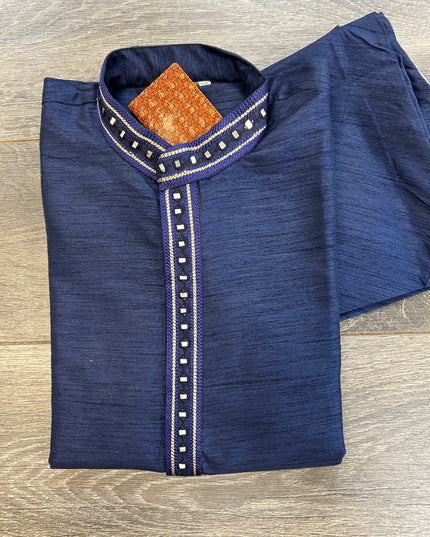Cotton silk kurta pajama