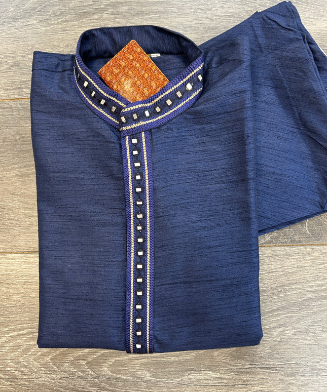 Cotton silk kurta pajama