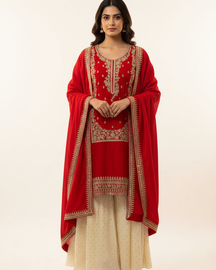 Sharara suit / exclusive designer piece - Kurti Connection USA