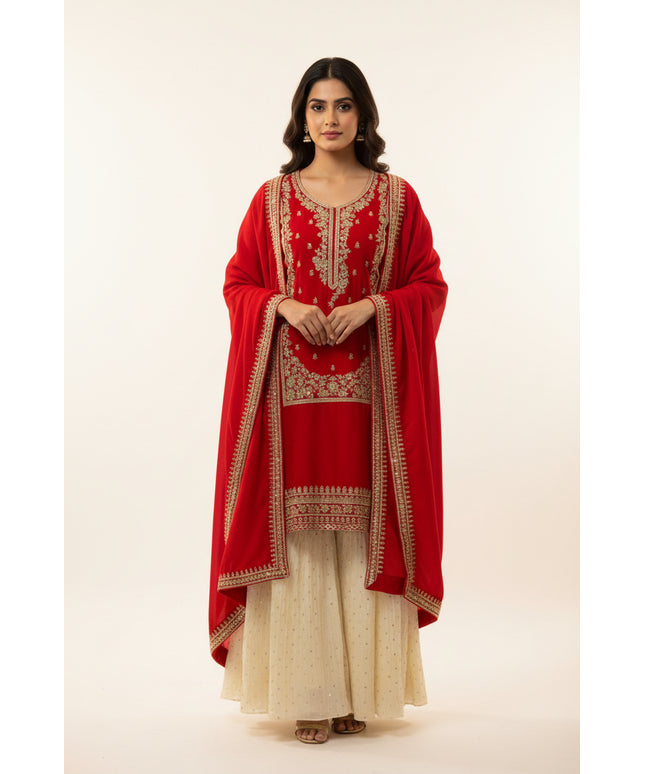 Sharara suit / exclusive designer piece - Kurti Connection USA