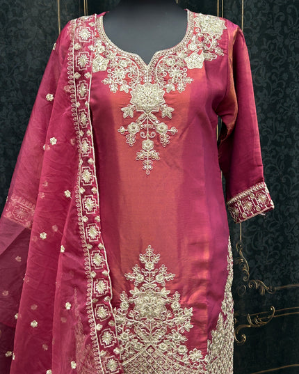 Tissue silk Plazzo suit