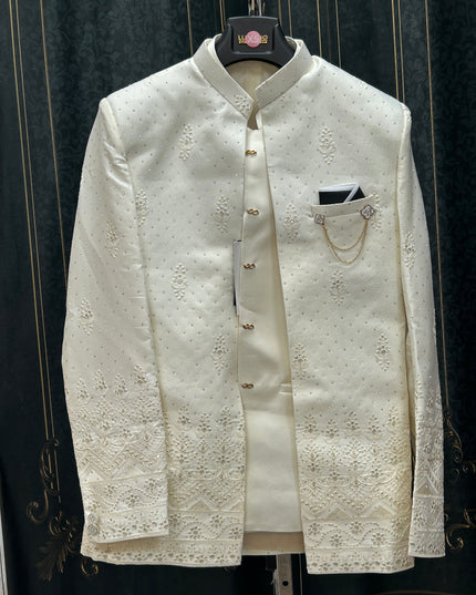 Three piece indo western sherwani