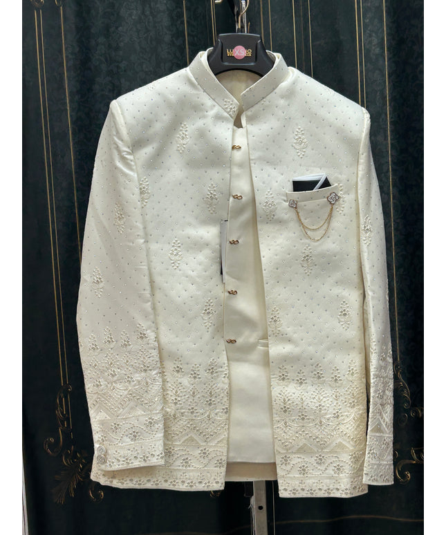 Three piece indo western sherwani