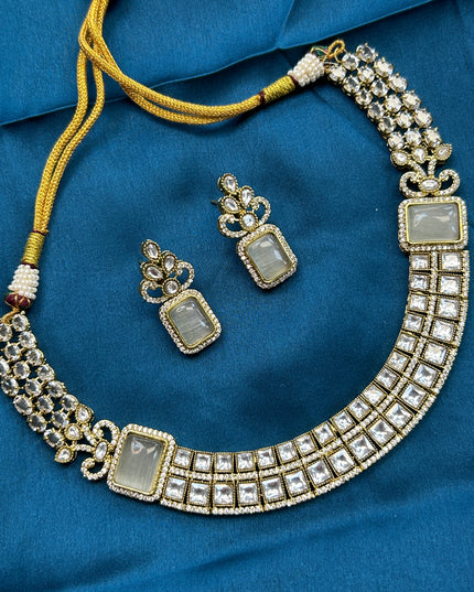 Moissanite necklace set