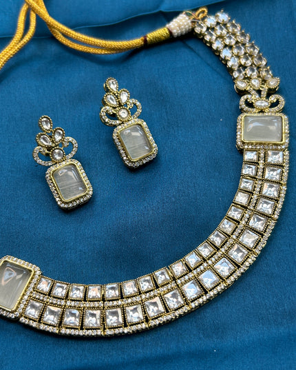 Moissanite necklace set