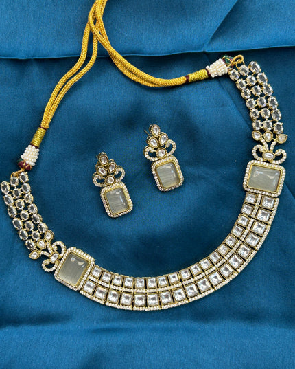 Moissanite necklace set