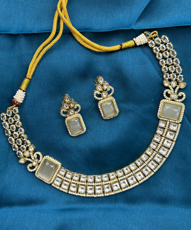 Moissanite necklace set