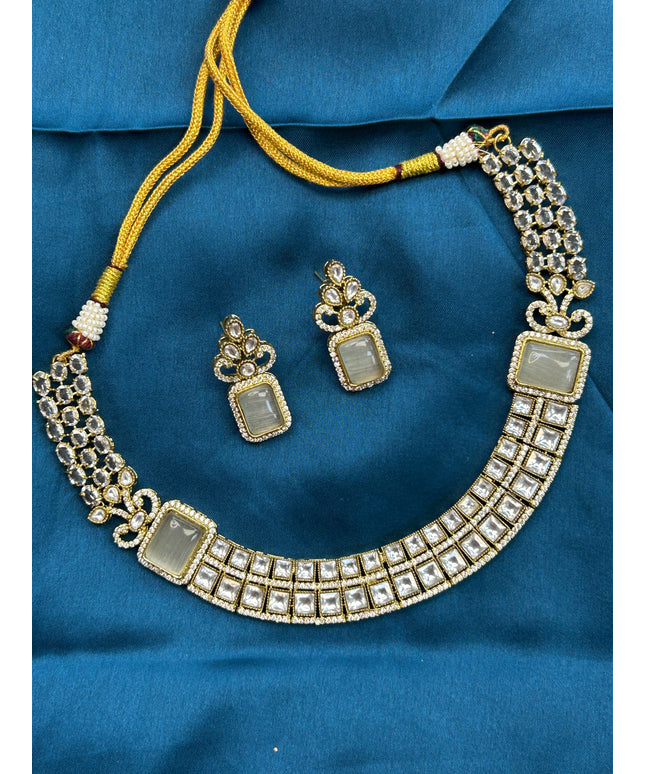 Moissanite necklace set