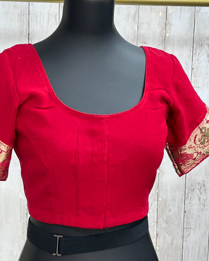 Maroon chiffon blouse