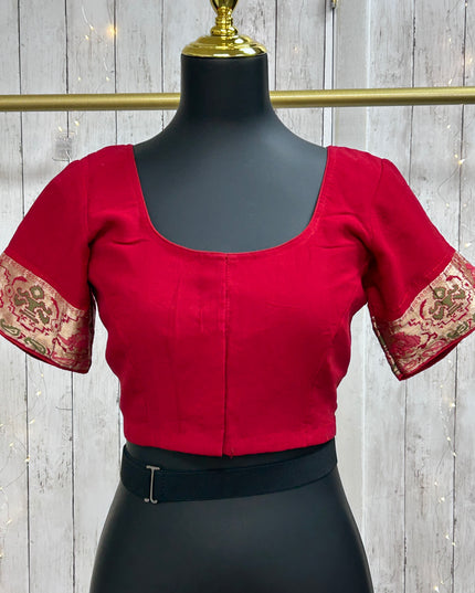 Maroon chiffon blouse