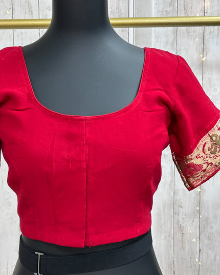 Maroon chiffon blouse