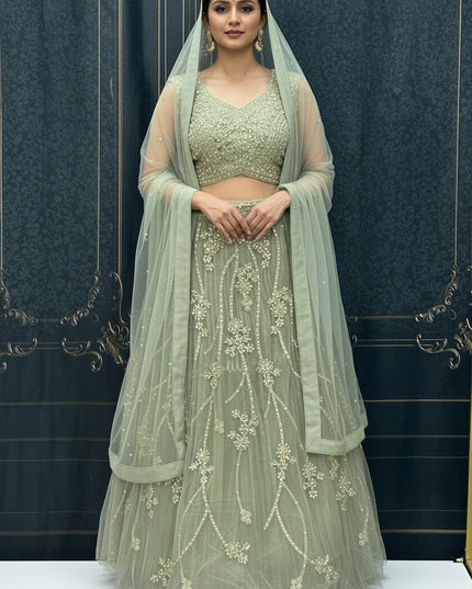 Lehenga Choli set : pastel green