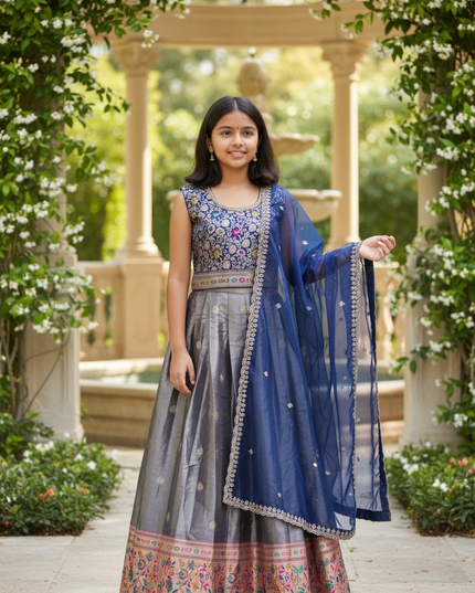 Pattu lehenga for girls