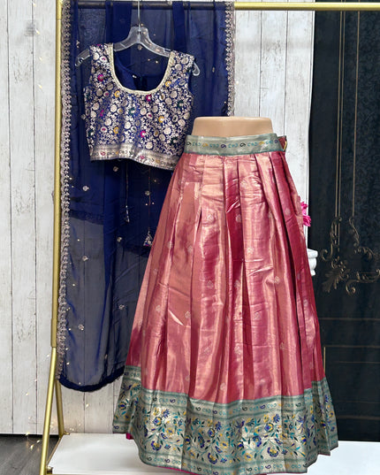 Pattu lehenga for girls