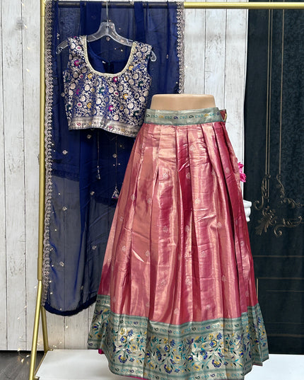 Pattu lehenga for girls