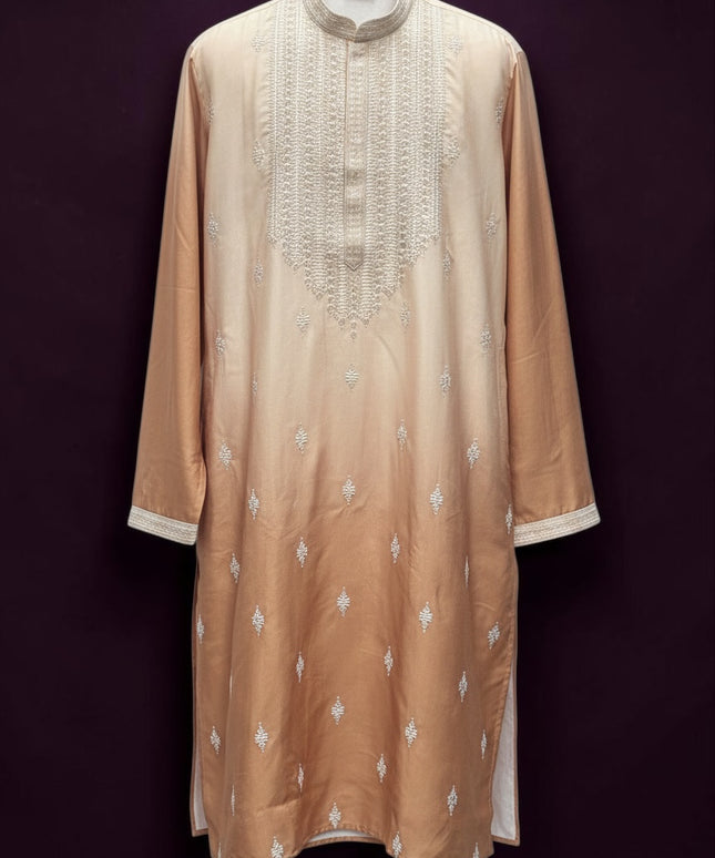 Light brown kurta pajama set