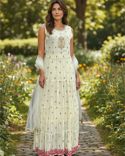 Party wear long kurti by Kurti Connection USA