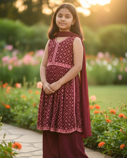Size 36/ Naira cut dress for young girls by Kurti Connection USA