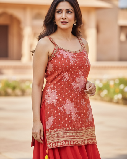 Silk sharara set by Kurti Connection USA
