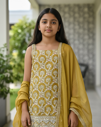 Kids Sharara suit by Kurti Connection USA
