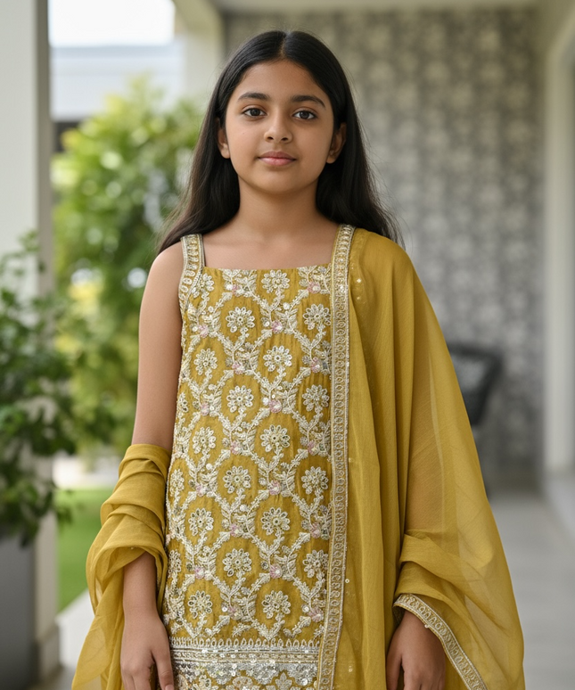 Kids Sharara suit by Kurti Connection USA