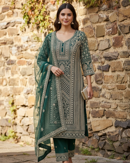 Heavy party wear salwar set by Kurti Connection USA