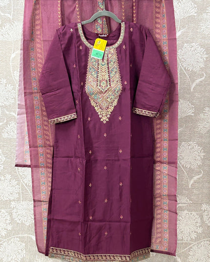 Modal silk Kurti set - Kurti Connection USA