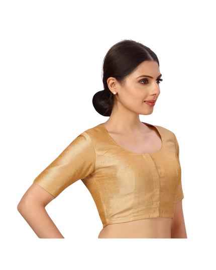 Antique gold blouse by Kurti Connection USA