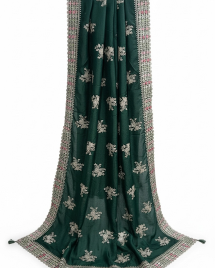 Party wear saree : best for wedding functions by Kurti Connection USA