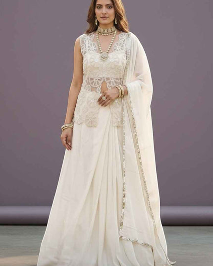 House Of Indian Wedding Attire Embroidered Lehenga Set